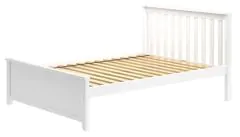 Solid Wood Framed Dover Full Bed in White Finish