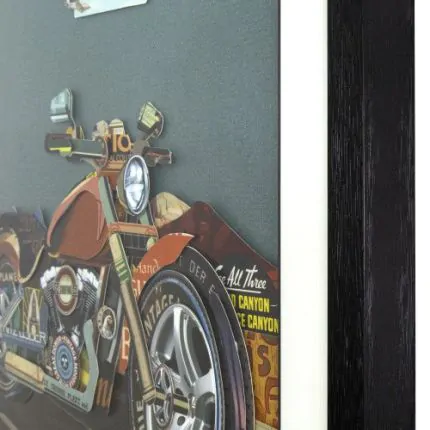Yosemite Home Decor Motorcycle On Route 66 Wall Art - Thumbnail 5