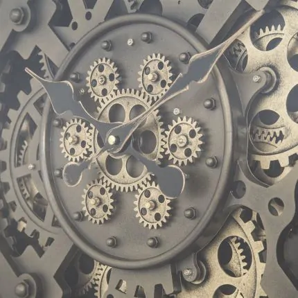 Yosemite Home Decor Urban Loft Gears Wall Clock - Thumbnail 2