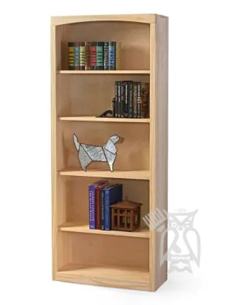 Tall wide pine bookcase discount