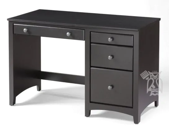 Solid Alder Wood Shaker Modular 4 Drawer Desk in Antique Cherry