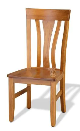 Amish Crafted Solid Rustic Cherry Wood Miami Side Chair in Seely