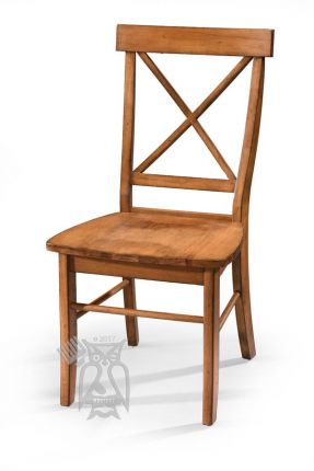 Solid Parawood Wood Dining Essentials X, Pecan Wood Dining Room Chairs