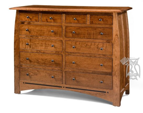 Amish Crafted Solid Premium Cherry Wood, Cherry Wood Color Dresser
