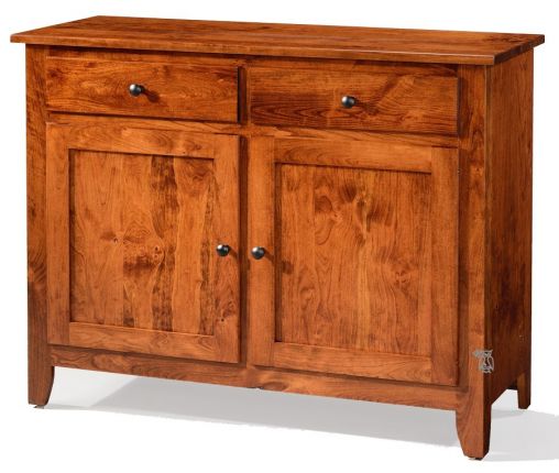 Amish Crafted Solid Character Cherry, Dining Room Buffet Table Cherry Wood