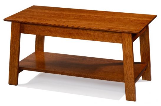 Amish Crafted Solid Quartersawn Oak, Amish Made Coffee And End Tables