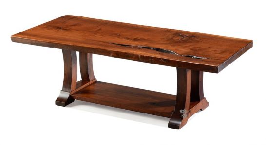 Amish Crafted Live Edge Coffee Table, How To Finish Live Edge Coffee Table