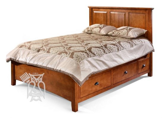 California Made Solid Maple Wood Queen, Maple Wood Twin Bed
