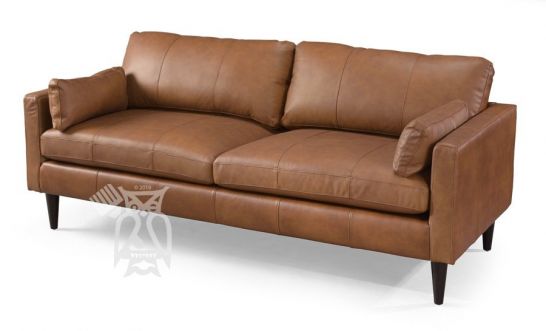 manual Step Heavy truck American Made Trafton Top-Grain Leather Sofa in Rust||Best Home  Furnishings||Hoot Judkins Furniture