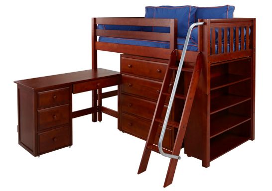 Solid Wood Framed Katching Mid Loft, Maxtrix Bunk Bed Assembly Instructions
