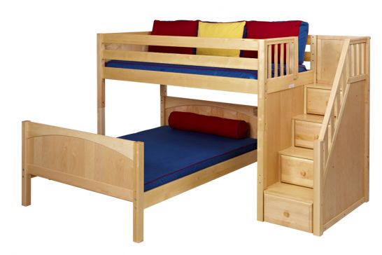 twin over full low bunk bed