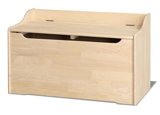 Solid Parawood Wood 38 Storage Blanket, Unfinished Pine Storage Chest