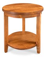 Amish Crafted Solid Maple Wood Parkdale Round End Table