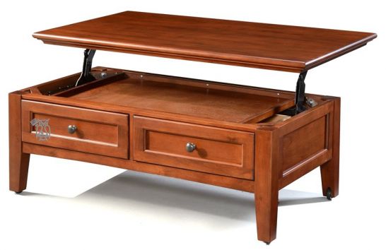 Whittier Wood Alder Mckenzie Lift Top Coffee Table On Castors Whittier Wood Alder Mckenzie Lift