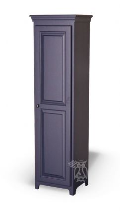 Archbold Furniture Solid Pine Wood 1 Door Storage Cabinet In Navy