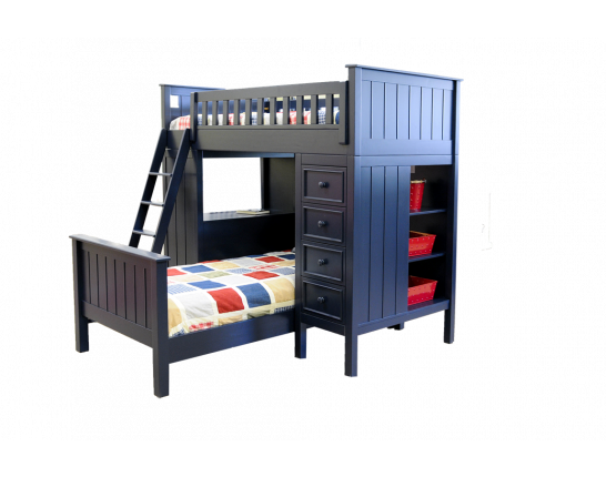 twin study loft bed